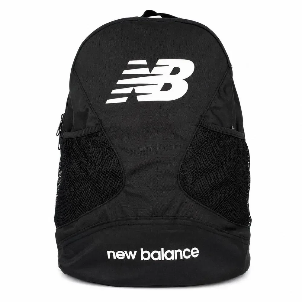 New Balance Players Backpack LAB91011 Black 17” Laptop Sports Bag NWT